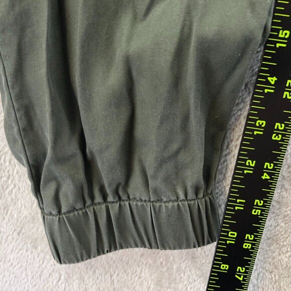 Banana Republic Mens Cargo Jogger Pants Large Green Pull On Drawstring Casual - Picture 5 of 16